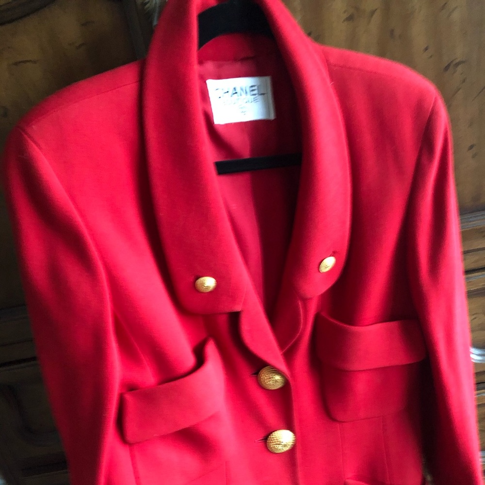 CHANEL Red Blazer